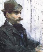 Edouard Manet Portrait d Alpbonse Maureau oil painting on canvas